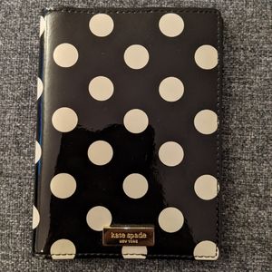 Patent Leather Polka Dot Passport Case